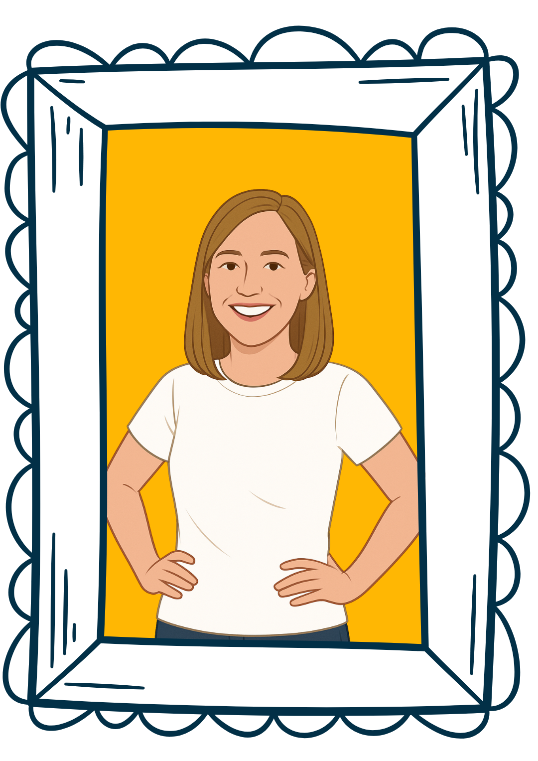 Cartoon picture of Kate Graham of Happy Fundraisin