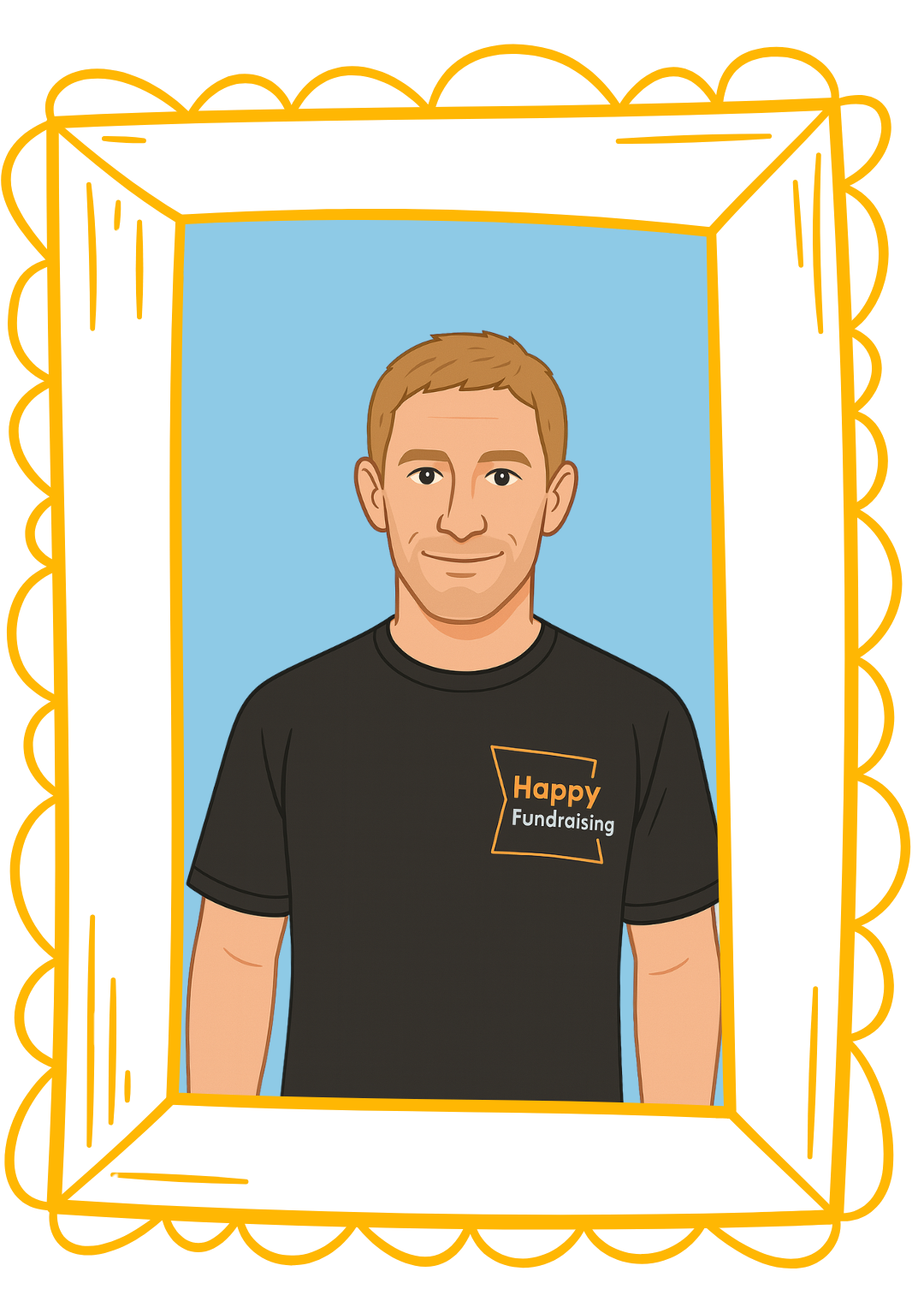 Cartoon Picture of Mark Brackley from Happy Fundraising